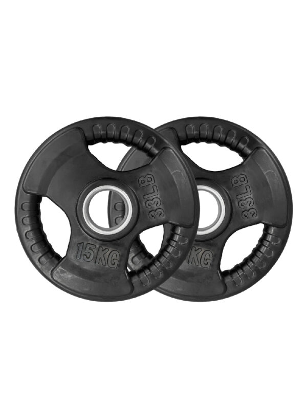 PAR DE DISCOS OLIMPICO AHULADO 15 KG
